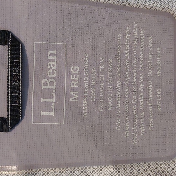 Blue and gray LLBean Rain Jacket - Picture 2 of 9